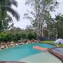 Half acre, pool, shed family home. Lake across road.