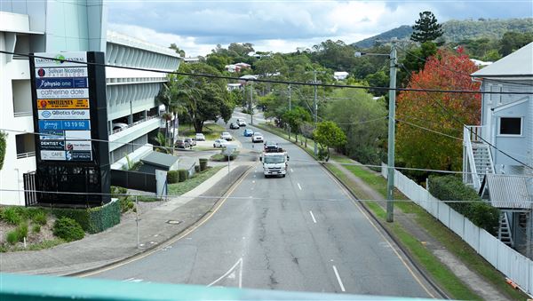 Taringa Central Pedestrian Bridge (7/06/2023 - Credits: Screen Queensland)