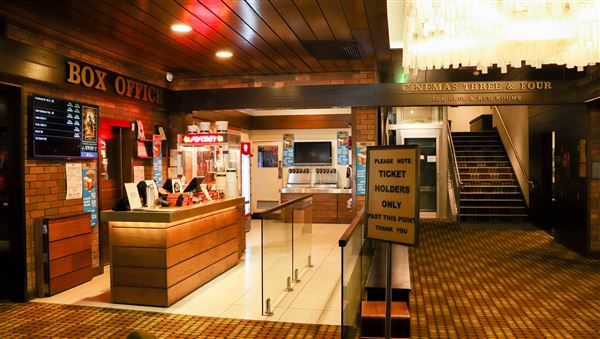 New Farm Cinemas - Five Star Cinemas - New Farm Cinemas. The Purple Room; The Bronze Room, Gold Class Room. Candy Bar, Foyer, Stairwell (24/05/2023 - Credits: Screen Queensland)