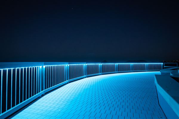 Wreck Point Scenic Lockout - A public sculpture brought to life with dynamic colour changing lighting. (17/07/2019 - Credits: Aqualux Lighting)