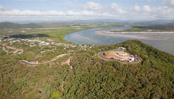 Cooktown / Township - Aerial picture of Cooktown - Grassy Hill lookout (29/04/2015)