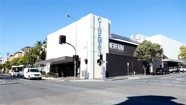 New Farm Cinemas - Five Star Cinemas - New Farm Cinemas. The Purple Room; The Bronze Room, Gold Class Room. Candy Bar, Foyer, Stairwell (24/05/2023 - Credits: Screen Queensland)