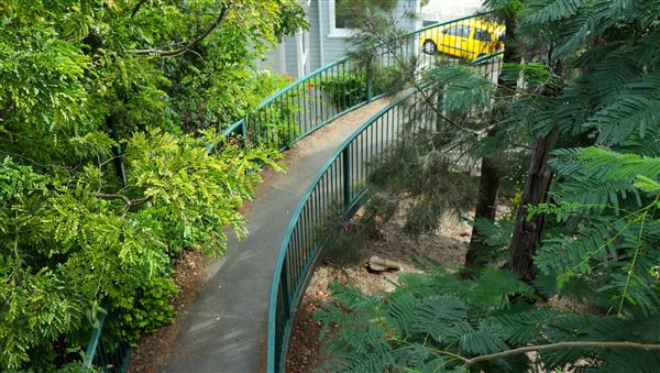 Taringa Central Pedestrian Bridge (7/06/2023 - Credits: Screen Queensland)